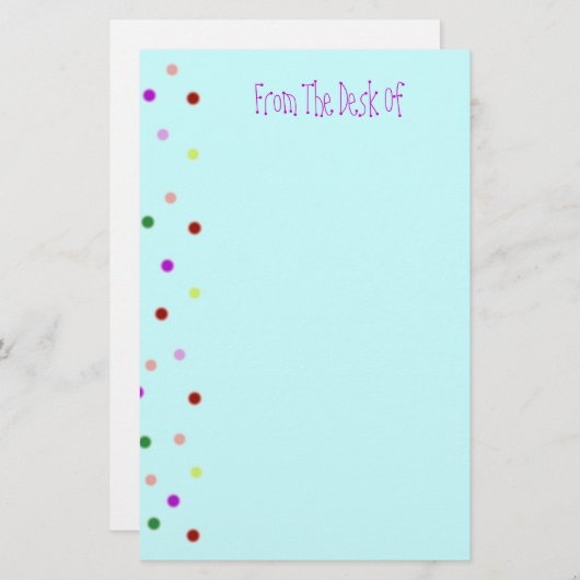 Stippen Briefpapier (Voorkant / Achterkant)