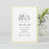 Stippen Bruidsbrunch Uitnodiging (Staand voorkant)