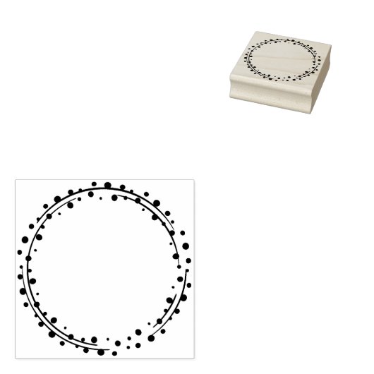 Stippen Circle Journal Rubberstempel (Gestempeld)