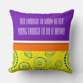 Stippen Circle Power Flowers II + uw backgr. en id Kussen