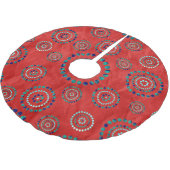 Stippen Circle Power Flowers + uw backgr. en ideeë Kerstboom Rok (Gekanteld)