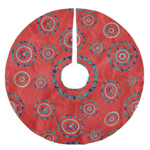 Stippen Circle Power Flowers + uw backgr. en ideeë Kerstboom Rok