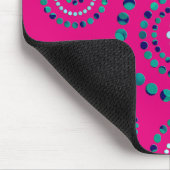 Stippen Circle Power Flowers + uw backgr. Muismat (Hoek)