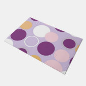 Stippen Cirkels Retro Modern Patroon Deurmat (Schuin)
