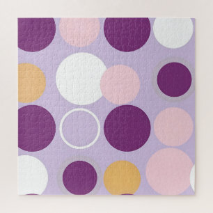 Stippen Cirkels Retro Modern Patroon Legpuzzel