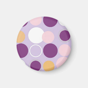 Stippen Cirkels Retro Modern Patroon Magneet