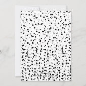 Stippen confetti en namaak goud ontwerp kaart (Achterkant)