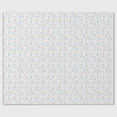 Stippen coördineren voor Ellie en de Blauwe Vogel Cadeaupapier (Vlak)