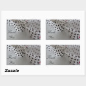 Stippen Cupcake Bekledingen Rechthoekige Sticker (Vel)