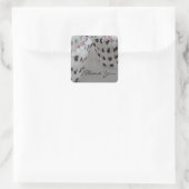 Stippen Cupcake Bekledingen Vierkante Sticker (Tas)