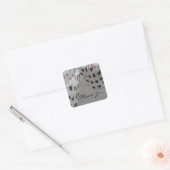 Stippen Cupcake Bekledingen Vierkante Sticker (Envelop)