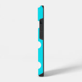 Stippen cyaan hex code 00E3F4 iPhone Hoesje (Linkerkant)
