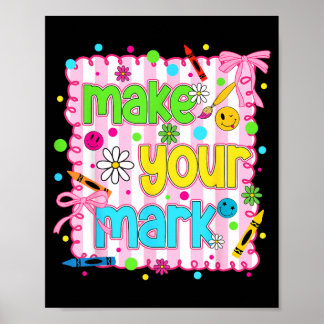 Stippen Dag Maken Mark Boog Kleurrijk Stippenpatro Poster