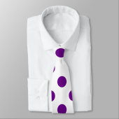 STIPPEN - DARK PAARS (een polka stip design) ~ Stropdas (Gebonden)