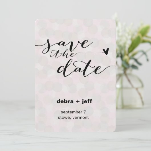 Stippen Datum opslaan Save The Date (Staand voorkant)