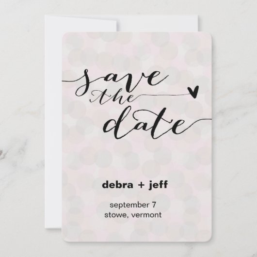 Stippen Datum opslaan Save The Date (Voorkant)