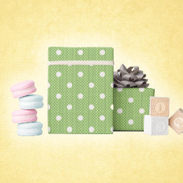 Stippen Delight Groen Cadeaupapier