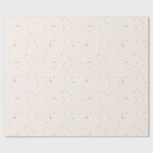Stippen & Driehoek Confetti Patroon Cadeaupapier (Vlak)