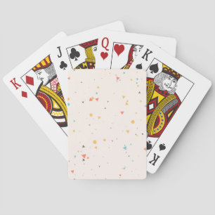Stippen & Driehoek Confetti Patroon Pokerkaarten