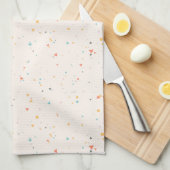 Stippen & Driehoek Confetti Patroon Theedoek (Quarter Fold)