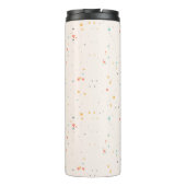 Stippen & Driehoek Confetti Patroon Thermosbeker (Achterkant)