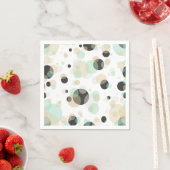 Stippen en bubbels Elegant geometrisch patroon Servetten (Insitu)
