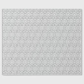 Stippen en Cirkels Lijnkunst Cadeaupapier (Vlak)