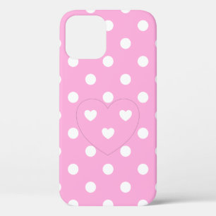 Stippen En Hartjes, Roze Moppie Case-Mate iPhone Case