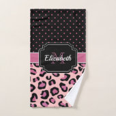 Stippen en luipaard afdrukken bad handdoek (Handdoek)