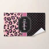 Stippen en luipaard afdrukken bad handdoek (Handdoek)