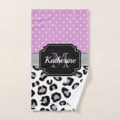 Stippen en luipaard afdrukken bad handdoek (Handdoek)
