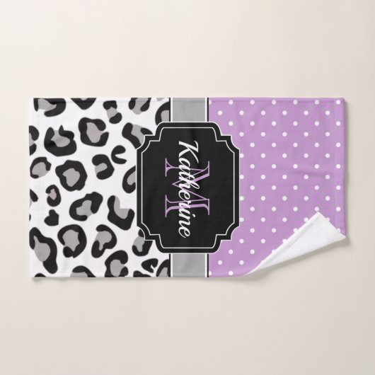 Stippen en luipaard afdrukken bad handdoek (Handdoek)