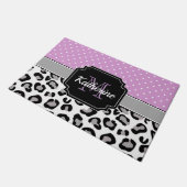 Stippen en luipaard afdrukken deurmat (Schuin)