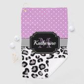 Stippen en luipaard afdrukken golfhanddoek (Insitu)