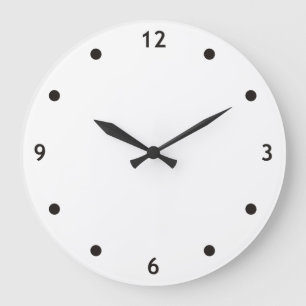 Stippen en nummers van de klok - wit stempel