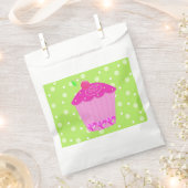 Stippen en Roze Cupcake Bedankzakje (Geknipt)