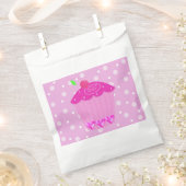 Stippen en Roze Cupcake Bedankzakje (Geknipt)