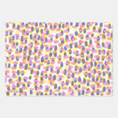 Stippen en spots voor abstracte Waterverf Roze en  Inpakpapier Vel (Voorkant 2)