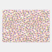Stippen en spots voor abstracte Waterverf Roze en  Inpakpapier Vel (Voorkant)