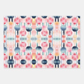 Stippen en strepen 10 inpakpapier vel (Voorkant)