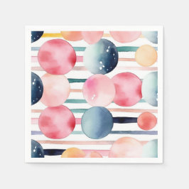 Stippen en strepen 10 servet