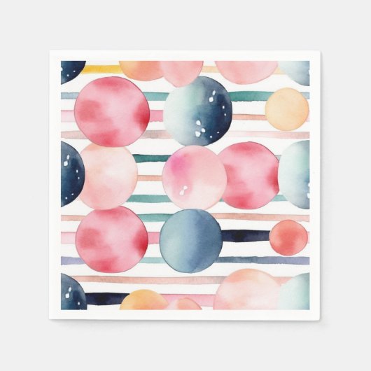 Stippen en strepen 10 servet (Voorkant)