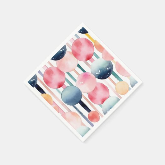 Stippen en strepen 10 servet (Hoek)