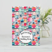 Stippen en Strepen 1 Aangepaste naam Kaart (Staand voorkant)
