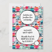 Stippen en Strepen 1 Aangepaste naam Kaart (Achterkant)