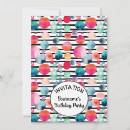 Stippen en Strepen 1 Aangepaste naam Kaart