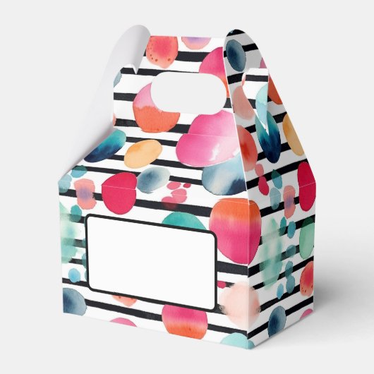 Stippen en strepen 1 bedankdoosjes (Achterkant)