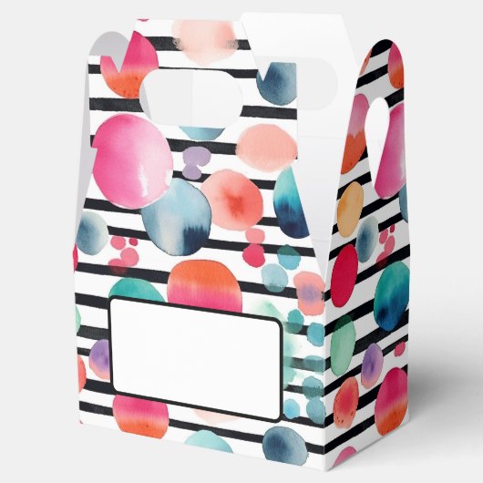 Stippen en strepen 1 bedankdoosjes (Geopend)