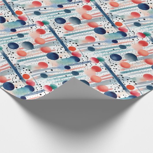 Stippen en strepen 22 cadeaupapier (Hoek)