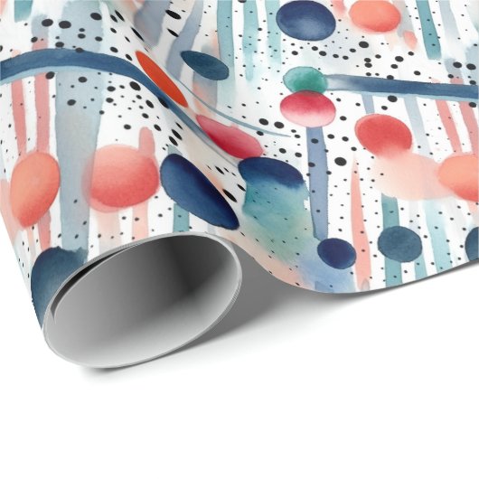 Stippen en strepen 22 cadeaupapier (Rol Hoek)